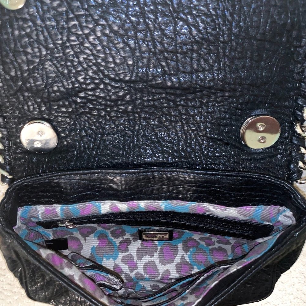 Guess Black Leather Crossbody with Gold Detail - Picture 6 of 6